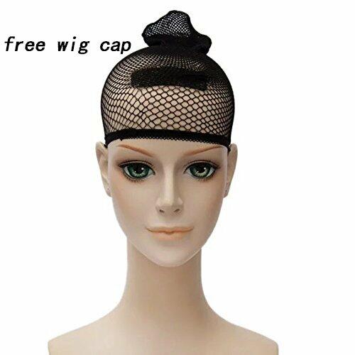 Load image into Gallery viewer, Wiggy Mermaid Black Bride Wig 17.7" Medium Long Straight Black with Bun
