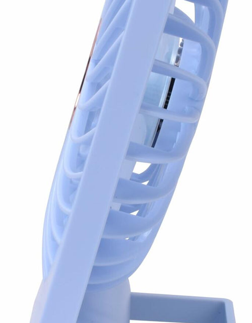 Load image into Gallery viewer, Homeritz Rechargeable Desk Fan 2000mAh Battery 180° Tilt Blue Compact
