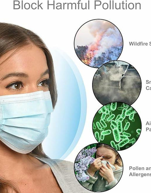 Load image into Gallery viewer, keebomed Disposable Adult Face Mask ASTM Level 3 Blue Soft Earloops 10 Pack
