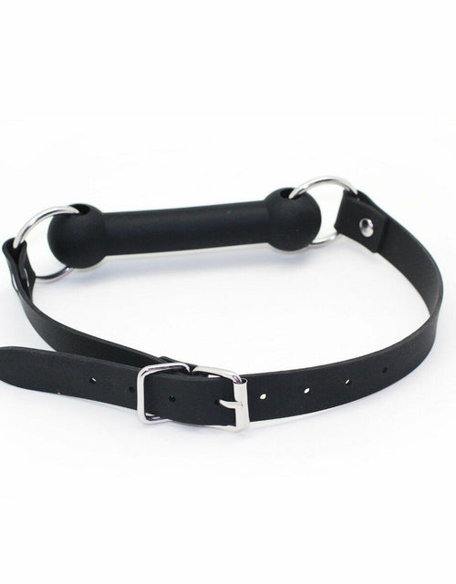 Load image into Gallery viewer, SMspade Sex Mouth Gag Bit Dog Bone Black BDSM Bondage Restraint
