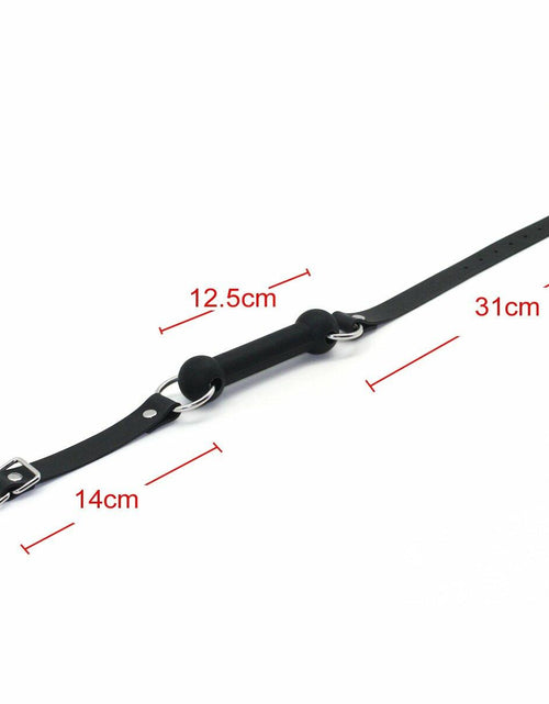 Load image into Gallery viewer, SMspade Sex Mouth Gag Bit Dog Bone Black BDSM Bondage Restraint

