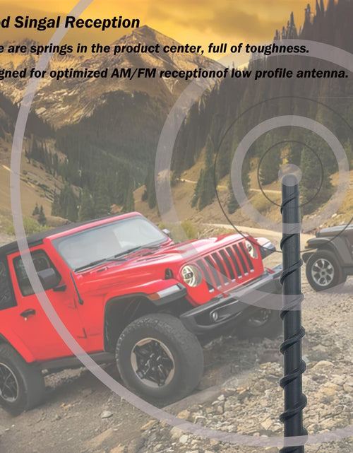 Load image into Gallery viewer, Universal 7" Car Radio Rubber Antenna AM/FM Roof or Side Mount with 9 Screws
