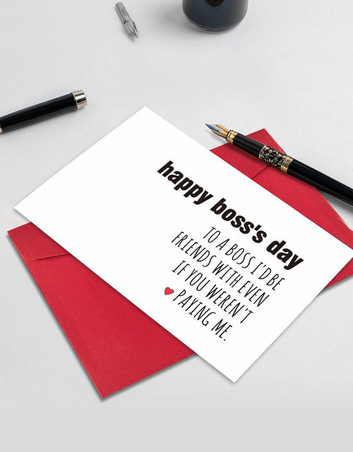 Load image into Gallery viewer, Ogeby Funny Boss’s Day Card for Men &amp; Women | Cute Appreciation Gift

