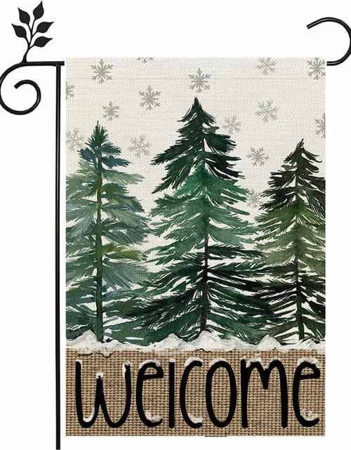 Load image into Gallery viewer, Merry Christmas Garden Flag 12x18" Double-Sided Xmas Winter Outdoor Decor
