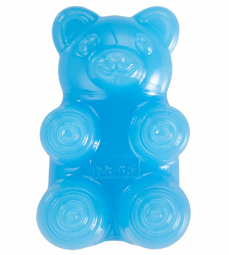 Outward Hound Gummiez Bear Dog Toy & Treat Stuffer 4.7" Blue Raspberry