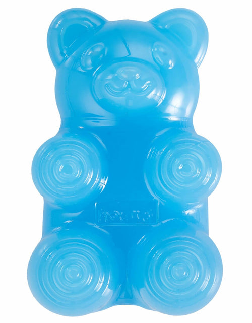 Load image into Gallery viewer, Outward Hound Gummiez Bear Dog Toy &amp; Treat Stuffer 4.7" Blue Raspberry
