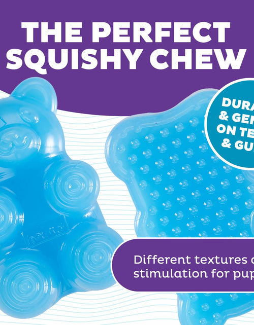 Load image into Gallery viewer, Outward Hound Gummiez Bear Dog Toy &amp; Treat Stuffer 4.7" Blue Raspberry
