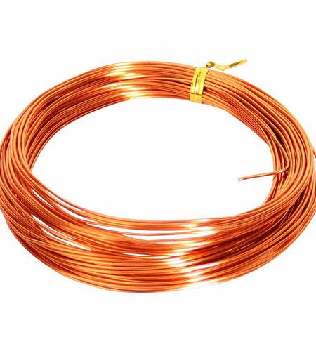 50ft Orange Aluminum Craft Wire 18 Gauge 1mm Bendable Sculpting Wire