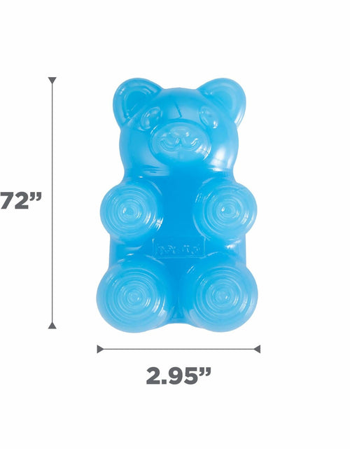 Load image into Gallery viewer, Outward Hound Gummiez Bear Dog Toy &amp; Treat Stuffer 4.7" Blue Raspberry
