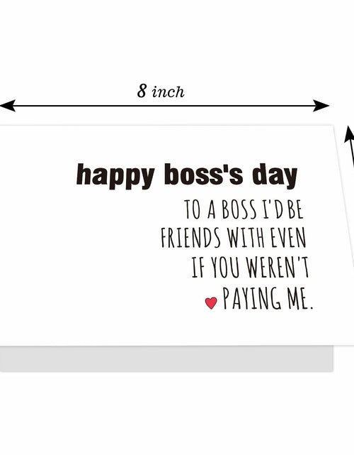 Load image into Gallery viewer, Ogeby Funny Boss’s Day Card for Men &amp; Women | Cute Appreciation Gift
