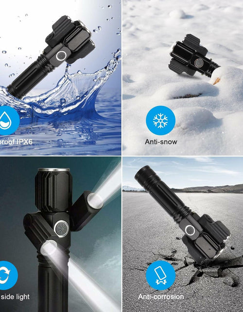 Load image into Gallery viewer, Funeedn Bike Light Set 5000LM – Front &amp; Rear, USB, Waterproof, Black

