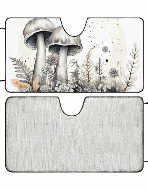 Load image into Gallery viewer, Butterfly Flower Car Windshield Sunshade UV Protector 55x30 Aesthetic
