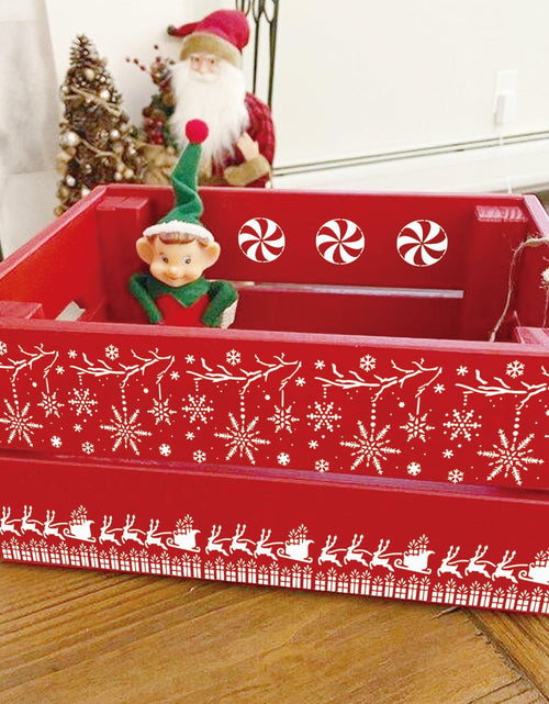 Load image into Gallery viewer, Christmas Craft Stencil Reusable Holiday Winter Painting Wood Glass
