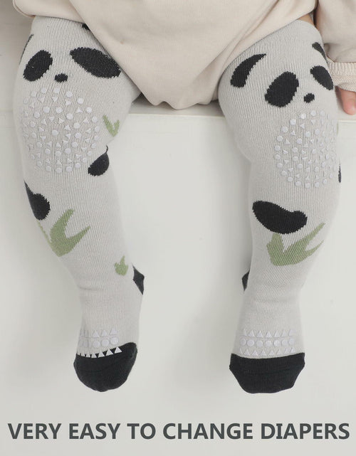 Load image into Gallery viewer, ISANPAN Baby Crawling Socks – Non-Slip Knee High, Animal Design, 1–3Y
