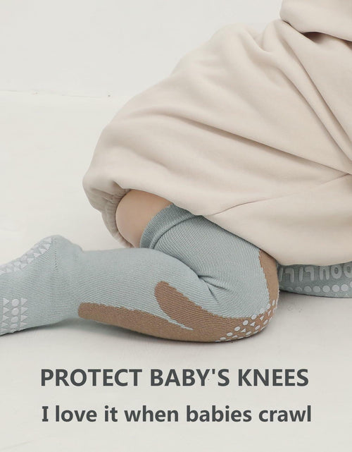 Load image into Gallery viewer, ISANPAN Baby Crawling Socks – Non-Slip Knee High, Animal Design, 1–3Y
