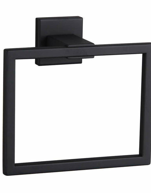 Load image into Gallery viewer, BEIGEEWY Stainless Steel Towel Ring – Wall Mount, Black, Heavy Duty
