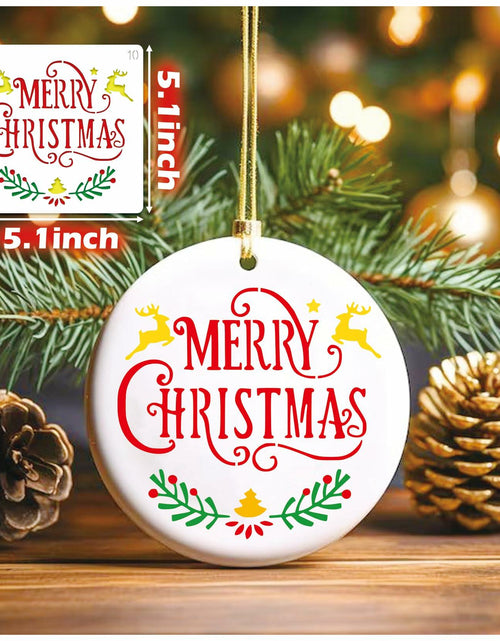 Load image into Gallery viewer, Christmas Craft Stencil Reusable Holiday Winter Painting Wood Glass
