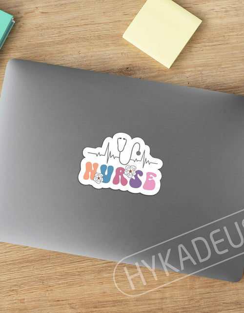 Load image into Gallery viewer, 3Pcs Nurse Stickers Nursing Is a Work of Heart Waterproof Vinyl Decals
