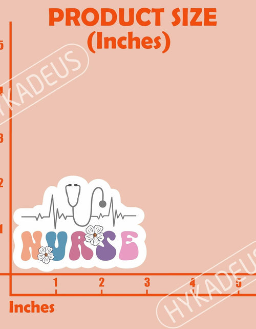 Load image into Gallery viewer, 3Pcs Nurse Stickers Nursing Is a Work of Heart Waterproof Vinyl Decals
