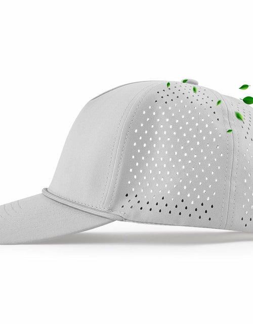 Load image into Gallery viewer, Falidem 5-Panel Trucker Hat Quick Dry Laser Cut Mesh Snapback Baseball Cap
