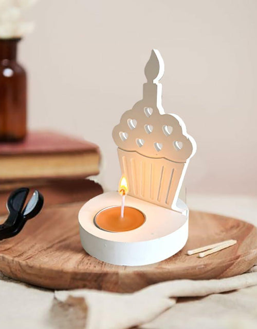 Load image into Gallery viewer, DIY Heart Cake Tea Light Candle Holder Silicone Mold for Resin Craft
