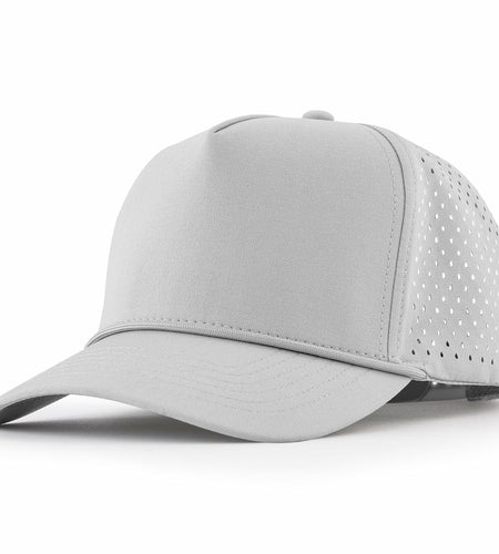 Falidem 5-Panel Trucker Hat Quick Dry Laser Cut Mesh Snapback Baseball Cap