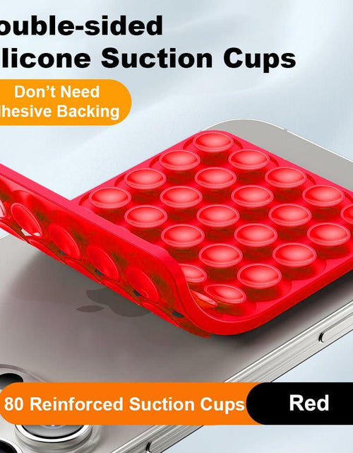 Load image into Gallery viewer, YZLELEQ Silicone Suction Phone Holder Double-Sided Mount Pink iPhone Android
