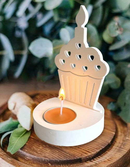 Load image into Gallery viewer, DIY Heart Cake Tea Light Candle Holder Silicone Mold for Resin Craft
