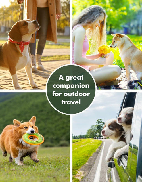 Load image into Gallery viewer, Collapsible Dog Bowl w/ Lid Travel Food Water Bowl 2-in-1 Portable 60oz
