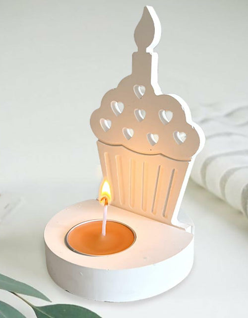 Load image into Gallery viewer, DIY Heart Cake Tea Light Candle Holder Silicone Mold for Resin Craft
