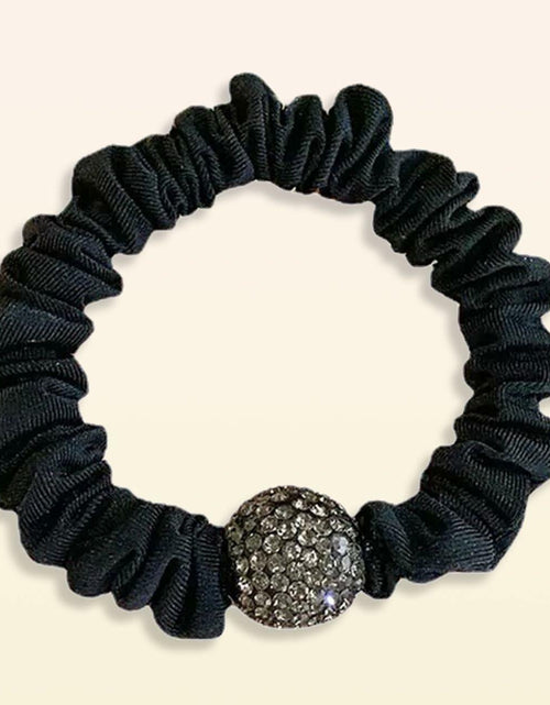 Load image into Gallery viewer, Generic Silk Hair Scrunchies for Women Black Elastic Satin Hair Ties
