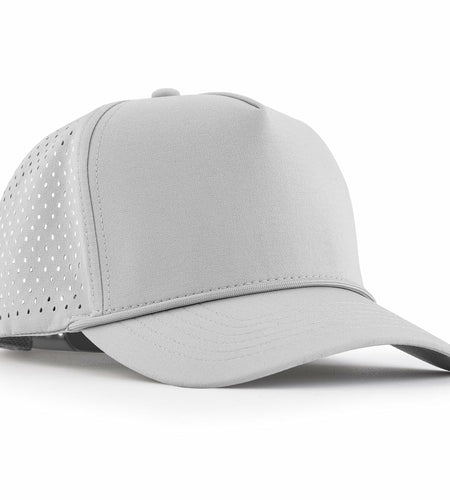 Falidem 5-Panel Trucker Hat Quick Dry Laser Cut Mesh Snapback Baseball Cap