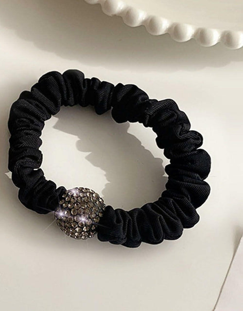 Load image into Gallery viewer, Generic Silk Hair Scrunchies for Women Black Elastic Satin Hair Ties
