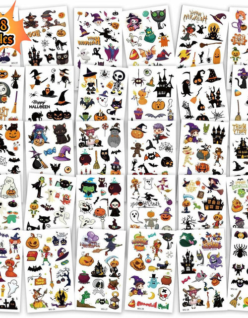 Load image into Gallery viewer, Halloween Temporary Tattoos for Kids 30 Sheets Party Favors
