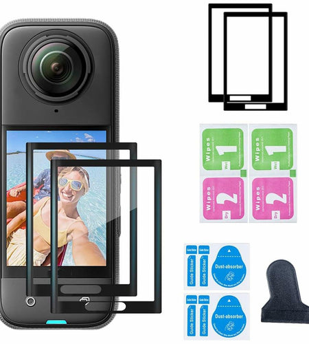 Gaekol Insta360 X4 Screen Protector 2 Pack Tempered Glass Ultra HD Clear