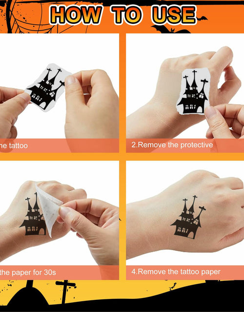 Load image into Gallery viewer, Halloween Temporary Tattoos for Kids 30 Sheets Party Favors
