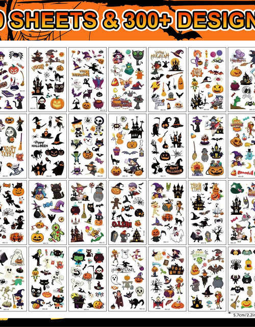 Load image into Gallery viewer, Halloween Temporary Tattoos for Kids 30 Sheets Party Favors
