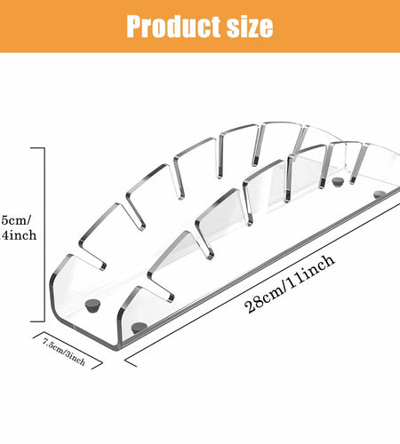 Hokisei Acrylic Hat Stand 2 Pack, No-Install Organizer for 12 Baseball Caps