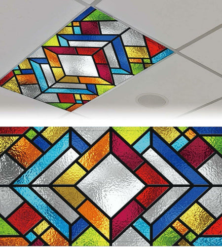 2PCS Fluorescent Light Covers – Anti-Glare Decorative Ceiling Panels