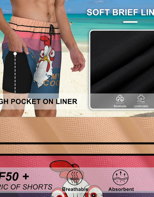 Load image into Gallery viewer, Men's SolAzul Swim Trunks Quick Dry Board Shorts with Mesh Lining &amp; Pockets
