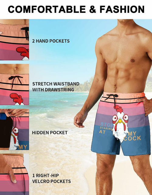 Load image into Gallery viewer, Men's SolAzul Swim Trunks Quick Dry Board Shorts with Mesh Lining &amp; Pockets
