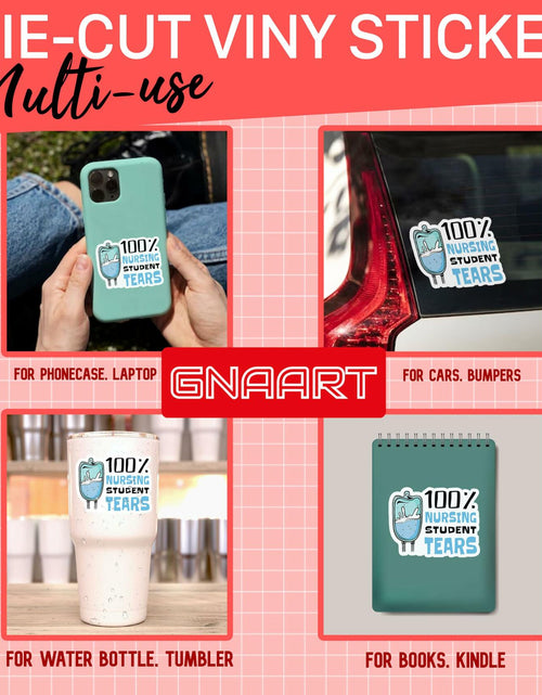 Load image into Gallery viewer, 3Pcs Nursing Student Stickers Nurse Medical Vinyl Waterproof Decals 2in
