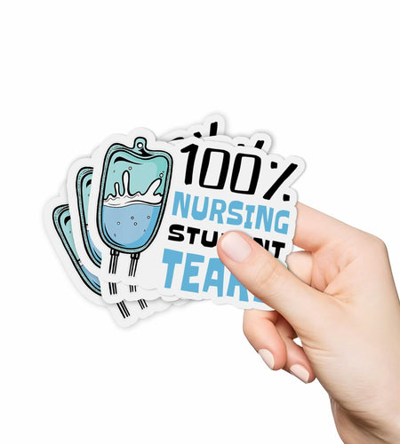3Pcs Nursing Student Stickers Nurse Medical Vinyl Waterproof Decals 2in