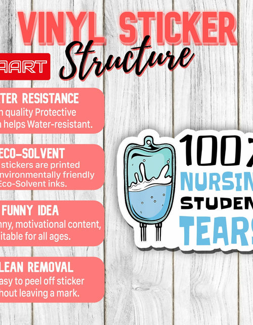 Load image into Gallery viewer, 3Pcs Nursing Student Stickers Nurse Medical Vinyl Waterproof Decals 2in
