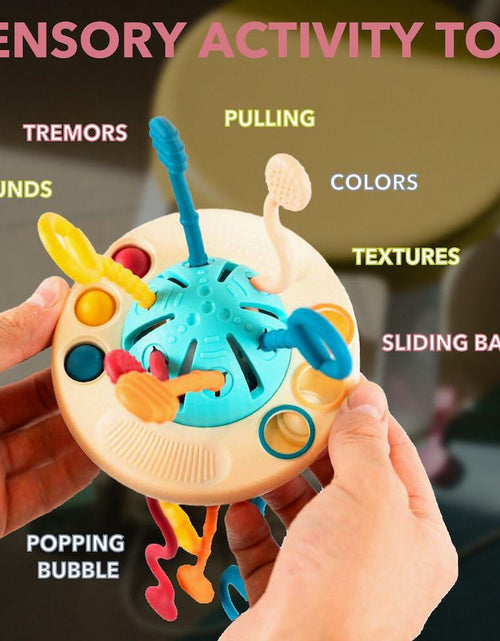 Load image into Gallery viewer, Kirro Montessori Pull String Baby Toy – Silicone, 18+ Months
