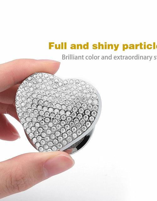 Load image into Gallery viewer, Heart-Shaped Car Engine Start Button Cover Bling Interior Decor White
