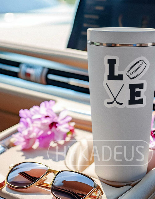Load image into Gallery viewer, Love Hockey Stickers 3pcs Waterproof Vinyl Decals Laptop Bottle Helmet
