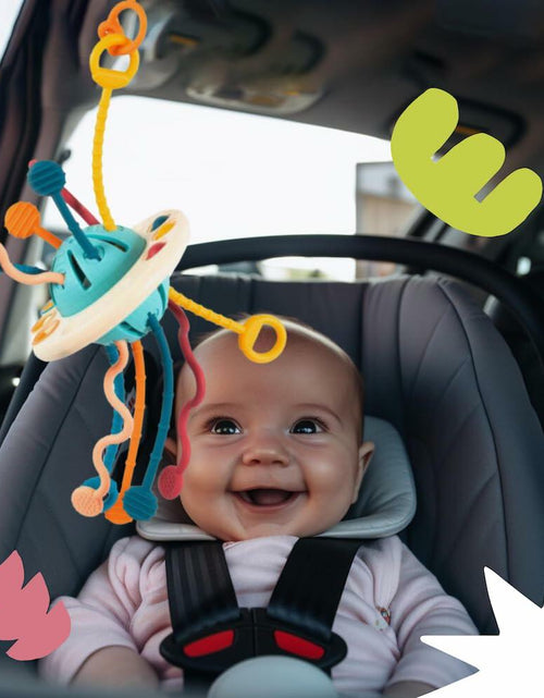 Load image into Gallery viewer, Kirro Montessori Pull String Baby Toy – Silicone, 18+ Months
