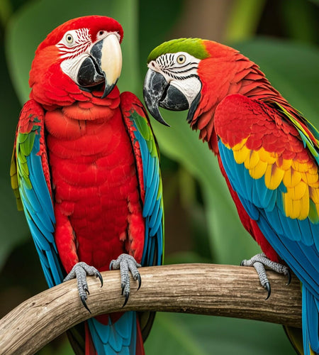 Xiyuekissu Diamond Art Kit Parrot Macaws 5D Paint by Numbers Adults