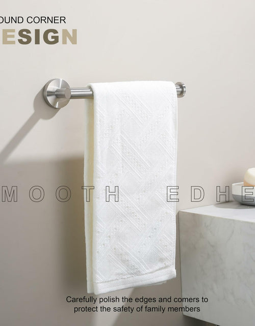 Load image into Gallery viewer, TASTOS Hand Towel Holder Brushed Gold Stainless Steel Wall Mounted 9in
